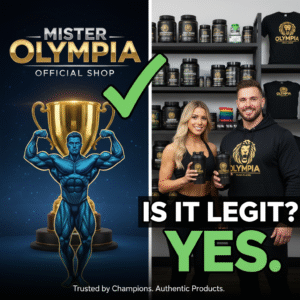 Read more about the article Is Mister Olympia Shop Legit? A Critical Review for Bodybuilders